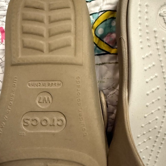 CROCS Women's tan  Slide Sandals - Picture 3 of 4